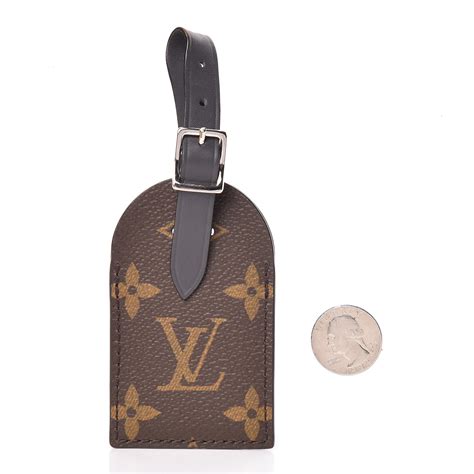 louis vuitton leather tag|louis vuitton black luggage tag.